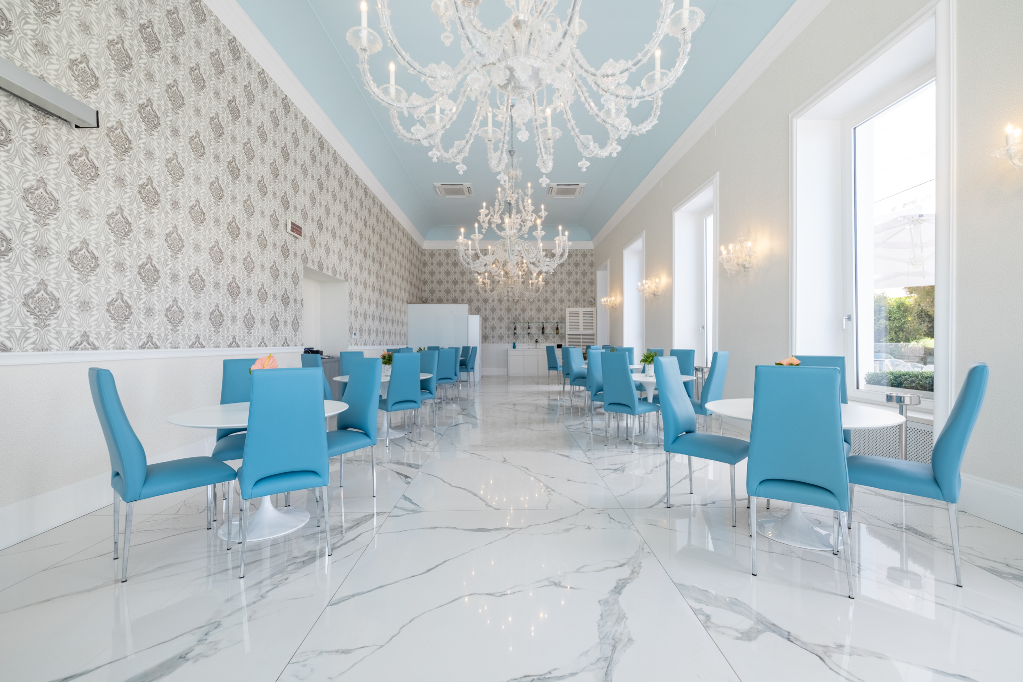 Sala Aqualua elegante per incontri ed eventi durante il Festival